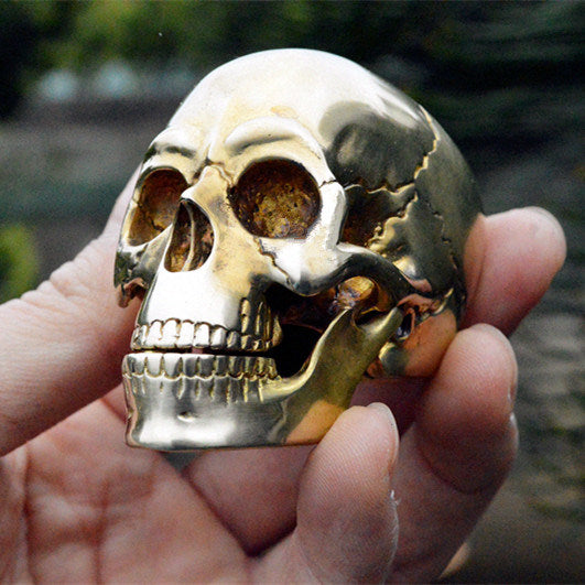 DIY Personalized Decorative Accessories Brass Skull Exquisite