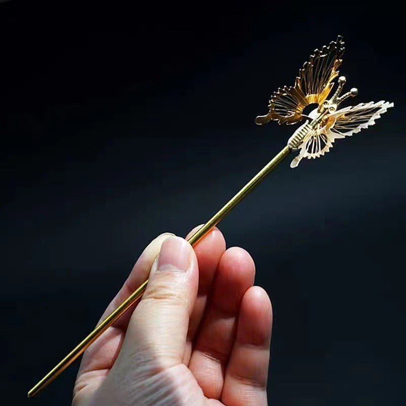 Fashionable New Butterfly Tassel Hairpin Female