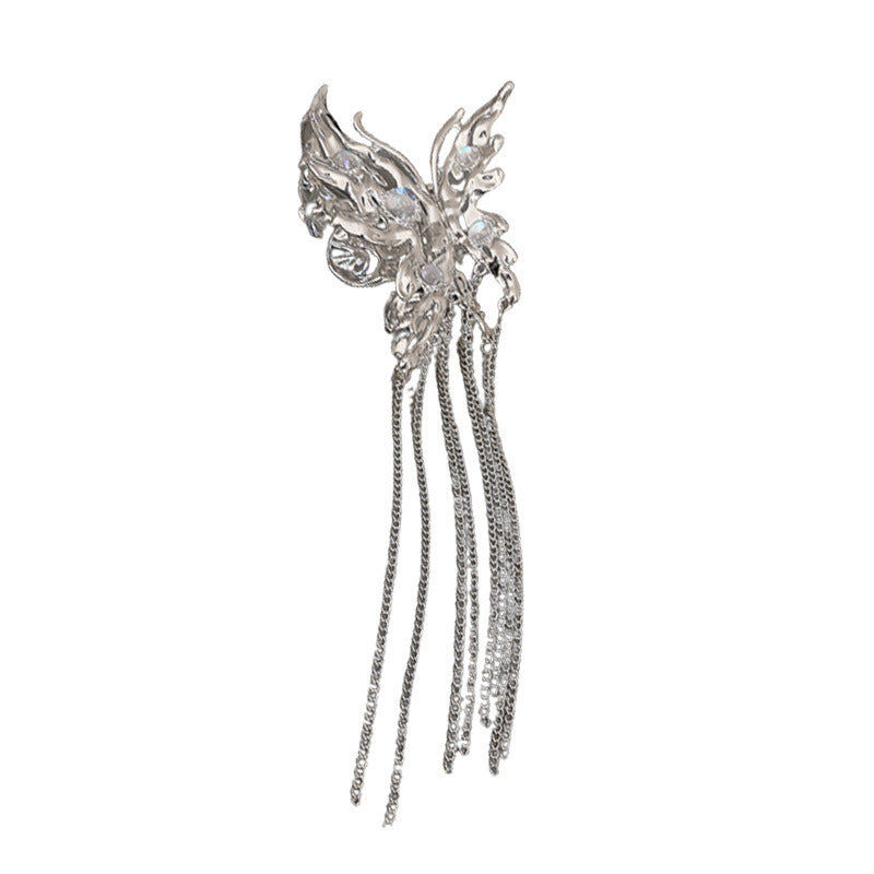 Butterfly Moonstone Tassel Personalized Hair Shark Clip