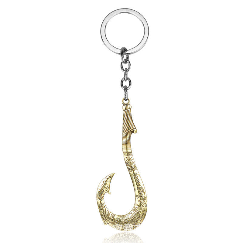 Fish Hook Solid Color Keychain Pendant Accessories