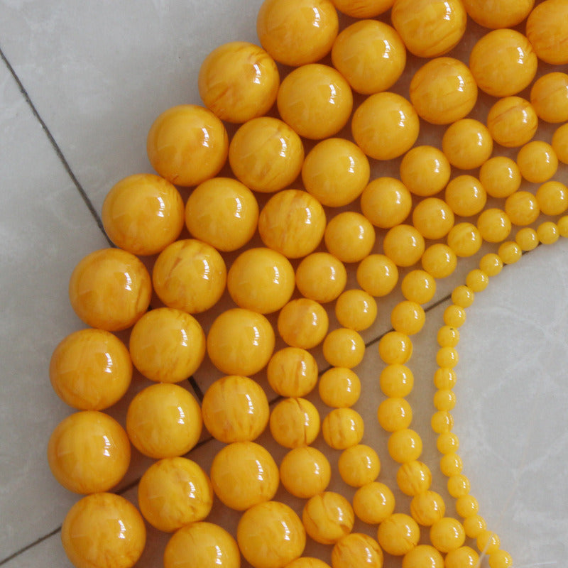 Beeswax Round Beads 6mm-20mm Loose Buddhist Beads Jewelry