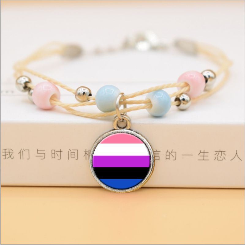 Rainbow Gay Bracelet Ceramic Handicraftt