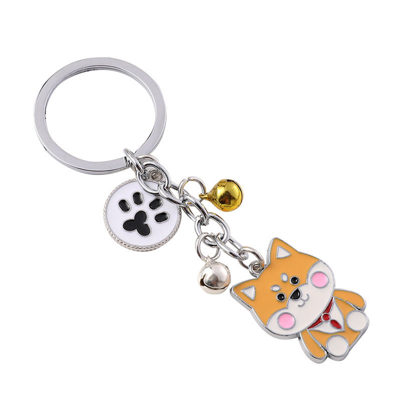 Fashion Pet Cartoon Shiba Inu Keychain Pendant