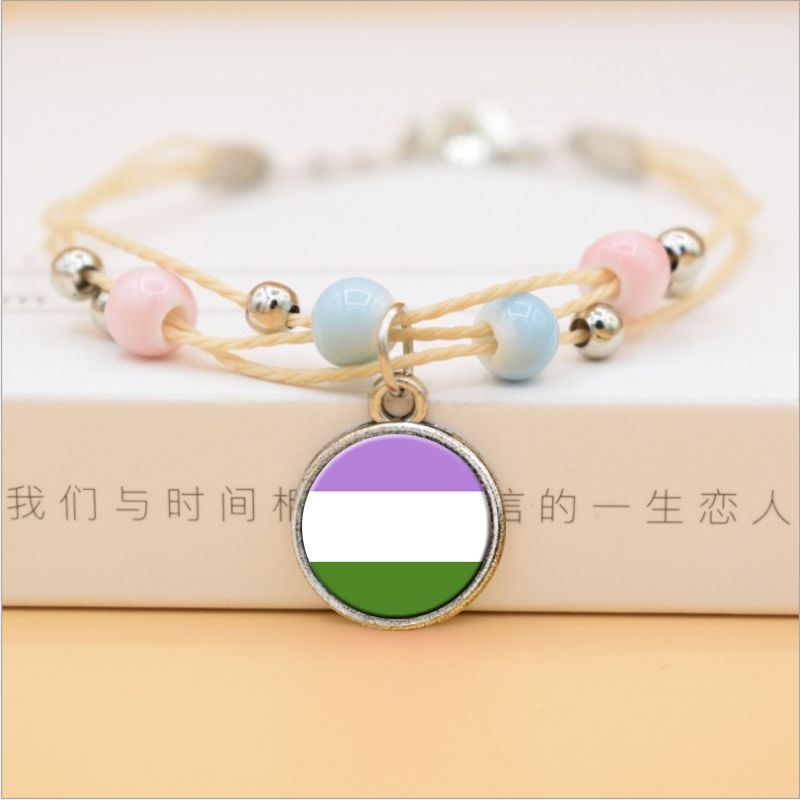 Rainbow Gay Bracelet Ceramic Handicraftt