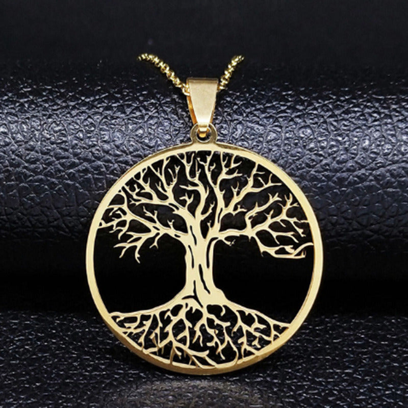 Tree Of Life Stainless Steel Women's Necklace Titanium Steel