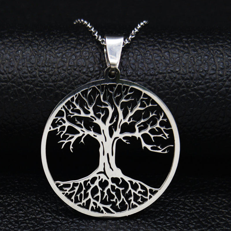 Tree Of Life Stainless Steel Women's Necklace Titanium Steel