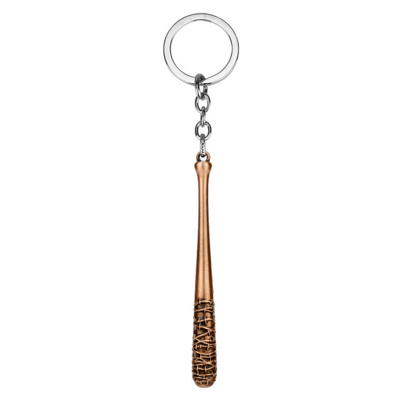 Fashion Alloy Baseball Bat Keychain