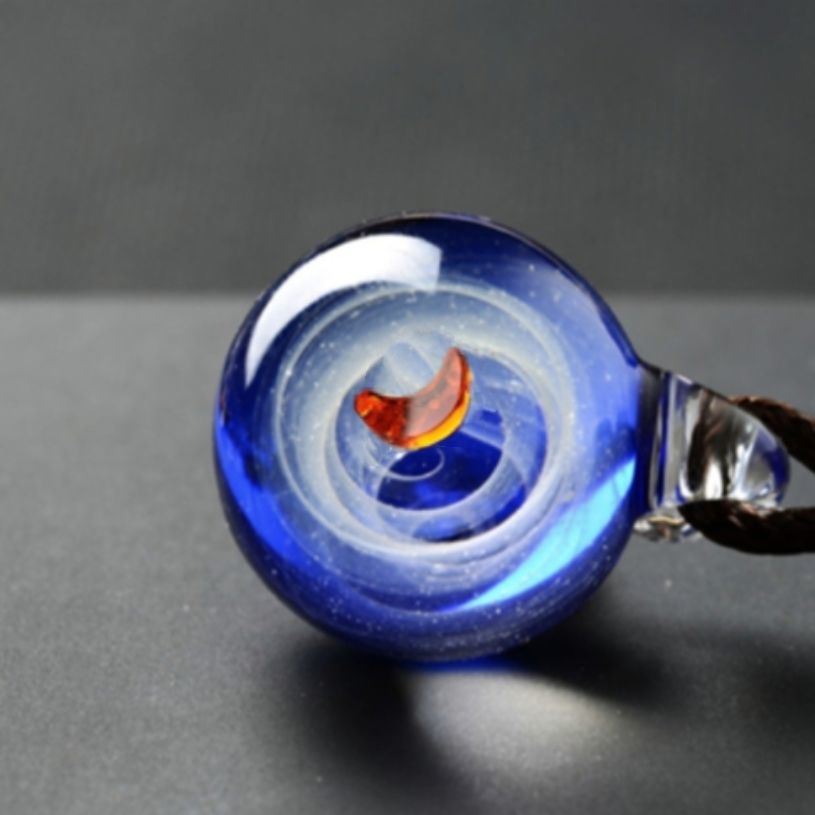 Galaxy Necklace For Women Long. Planets And Nebula Solar System Necklace.