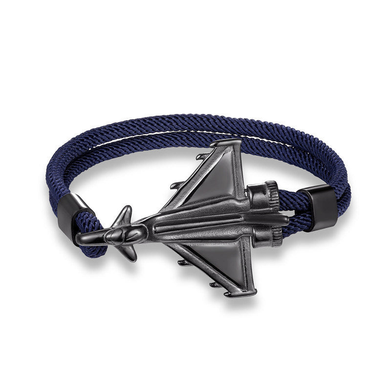 European And American Fashion Flying Machine Bracelet Fashion Men's Polyester 550 Parachute Cord Bracelet