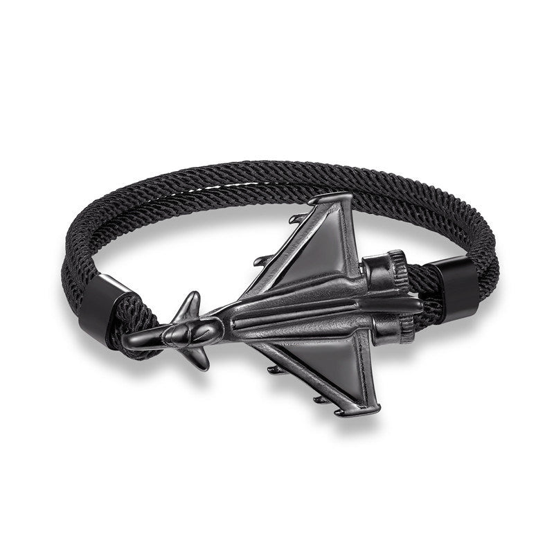 European And American Fashion Flying Machine Bracelet Fashion Men's Polyester 550 Parachute Cord Bracelet