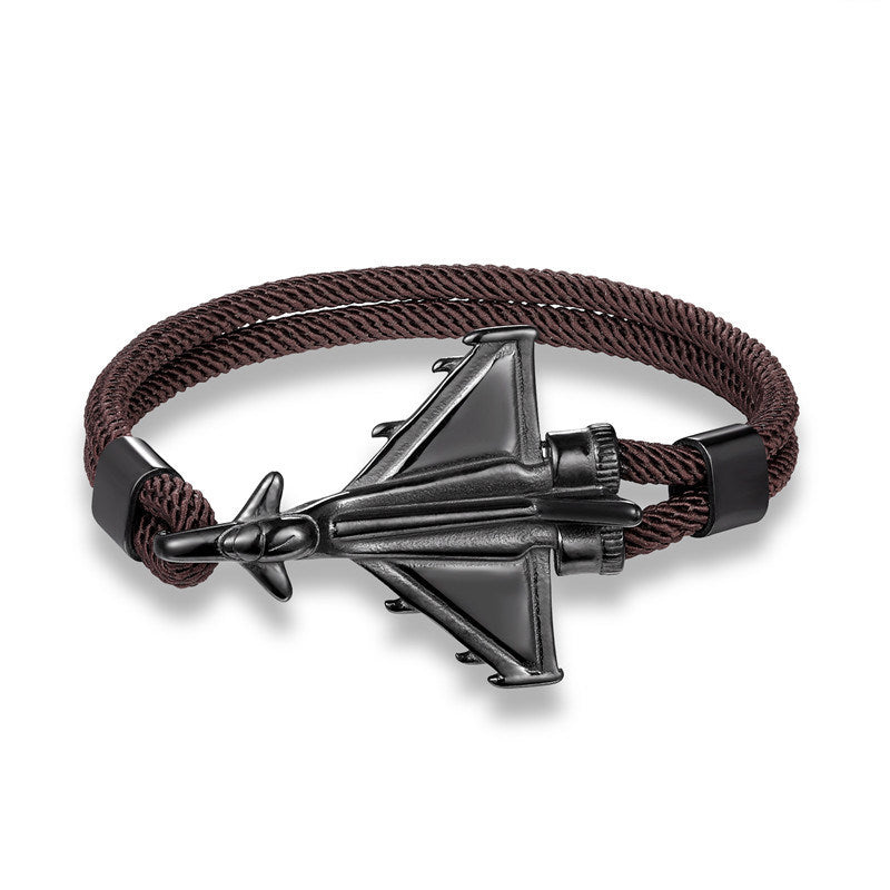 European And American Fashion Flying Machine Bracelet Fashion Men's Polyester 550 Parachute Cord Bracelet