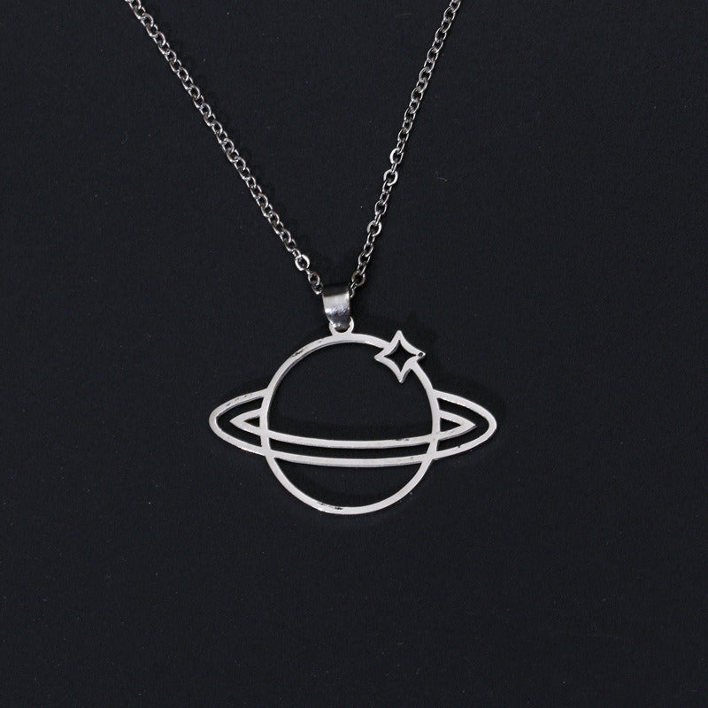 Falling Star Hip Hop Necklace Titanium Just Won't Fade