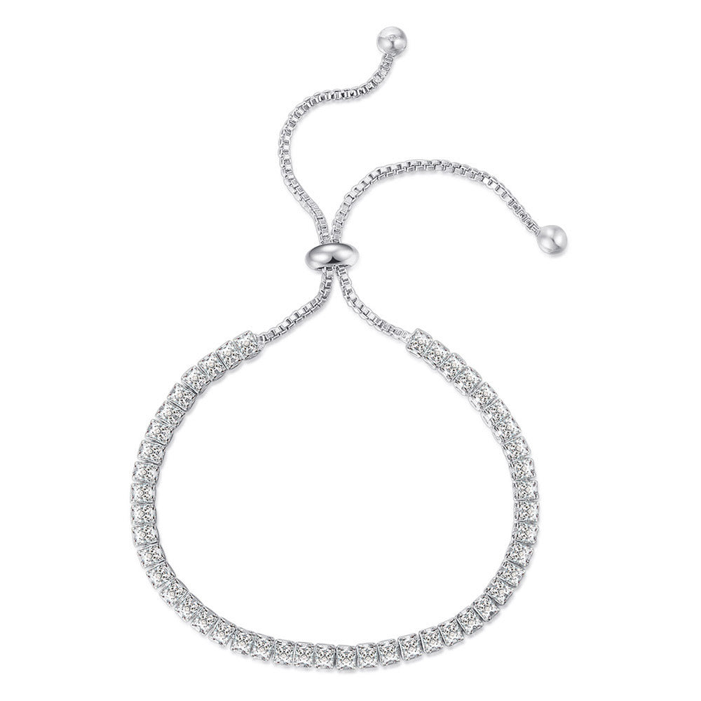 Women's Fashion Simple Single Row Diamond Bracelet