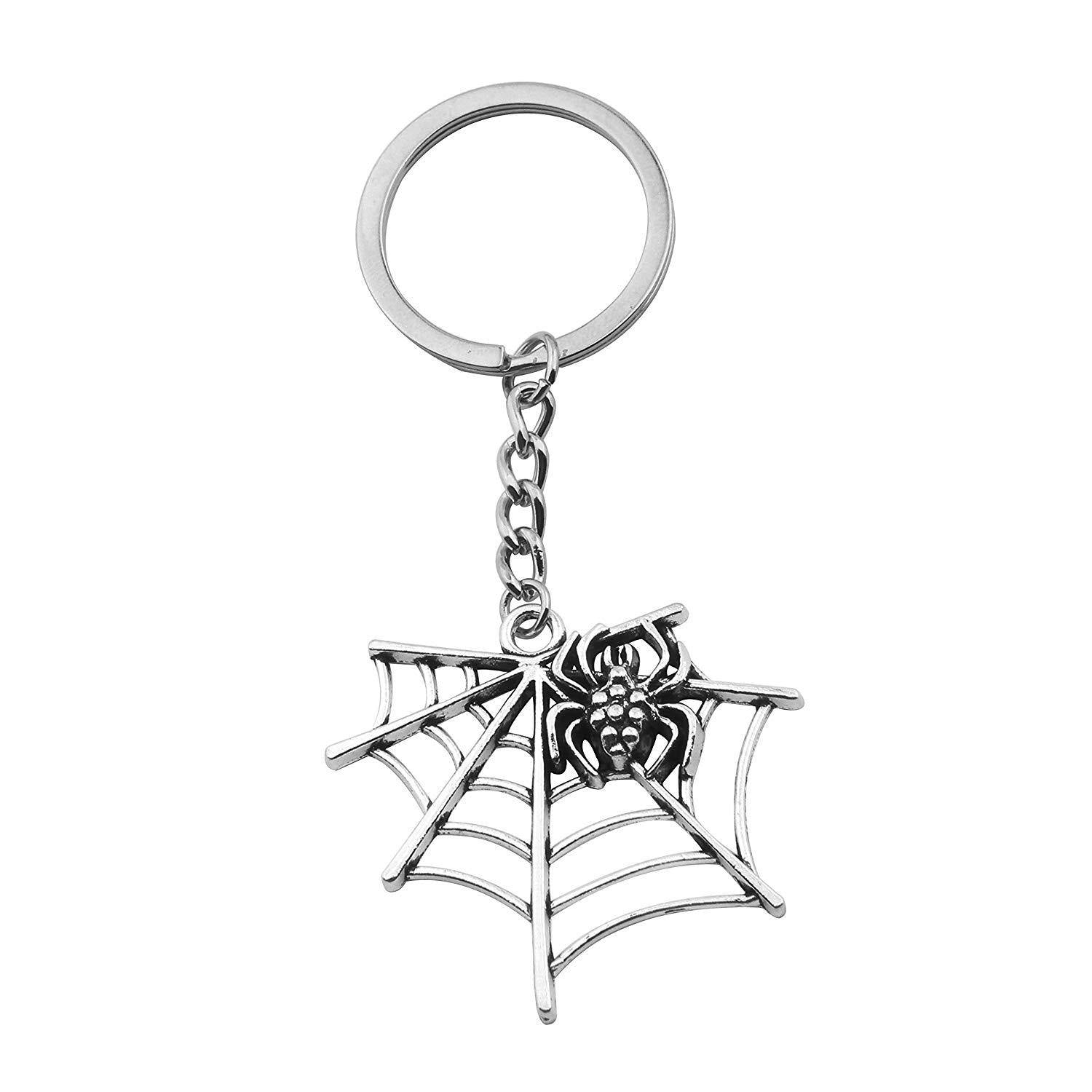 Europe And The United States Halloween Spider Web Shape Pendant Key Chain