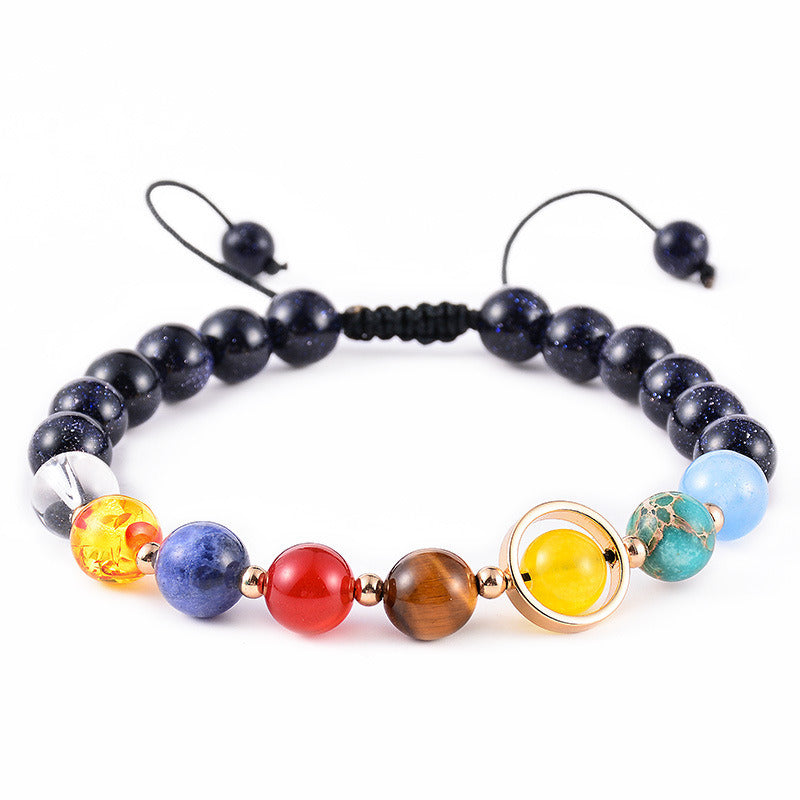 The Universe Galaxy Solar System Eight Planets Bracelet