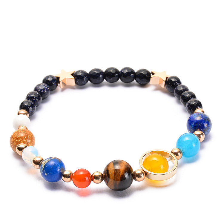 The Universe Galaxy Solar System Eight Planets Bracelet