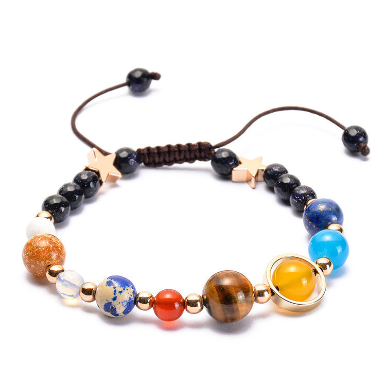 The Universe Galaxy Solar System Eight Planets Bracelet