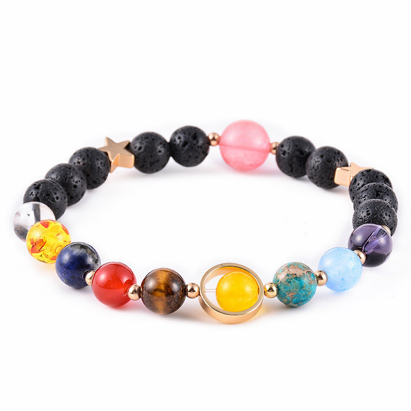 The Universe Galaxy Solar System Eight Planets Bracelet