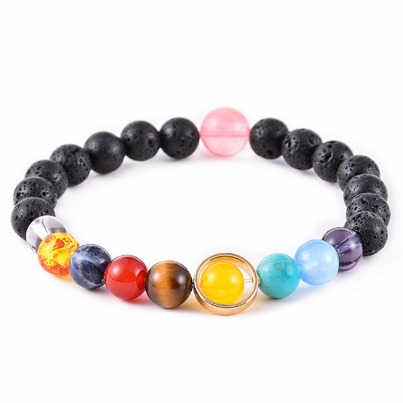 The Universe Galaxy Solar System Eight Planets Bracelet