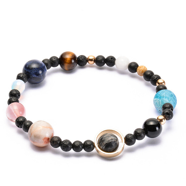 The Universe Galaxy Solar System Eight Planets Bracelet