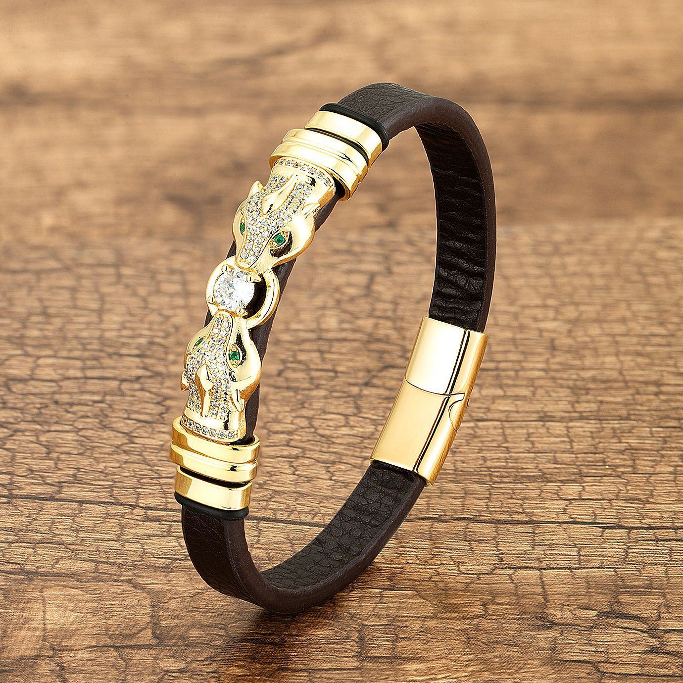 Men's Retro Leather Rope Bracelet