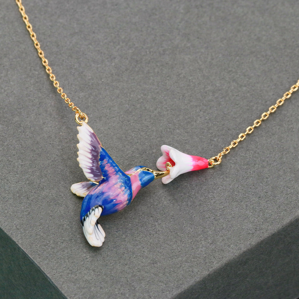 Niche Design Hummingbird Glaze Necklace