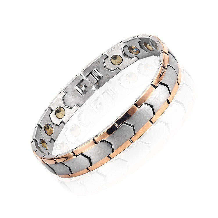 Stainless Steel Jewelry Bracelet Health Energy Magnetic Therapy