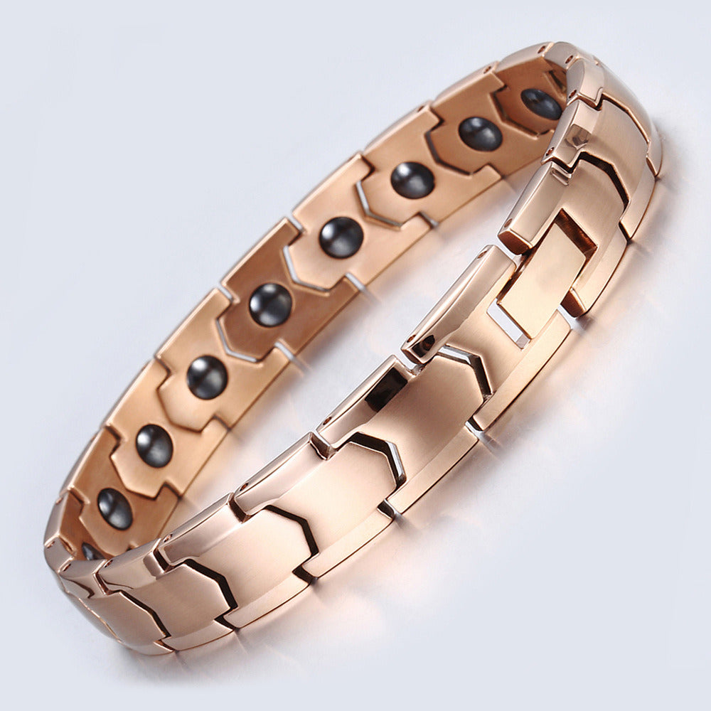 Stainless Steel Jewelry Bracelet Health Energy Magnetic Therapy