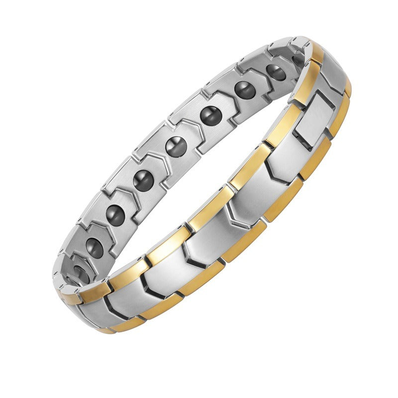 Stainless Steel Jewelry Bracelet Health Energy Magnetic Therapy