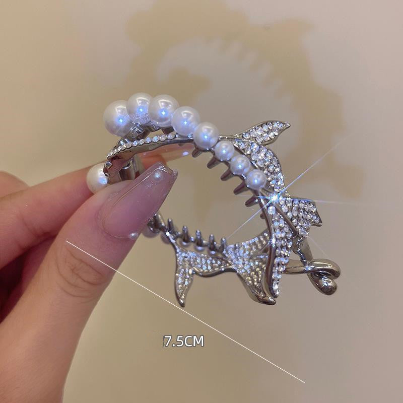 Double Fish Tail Pearl Ball Head Clamping Girl