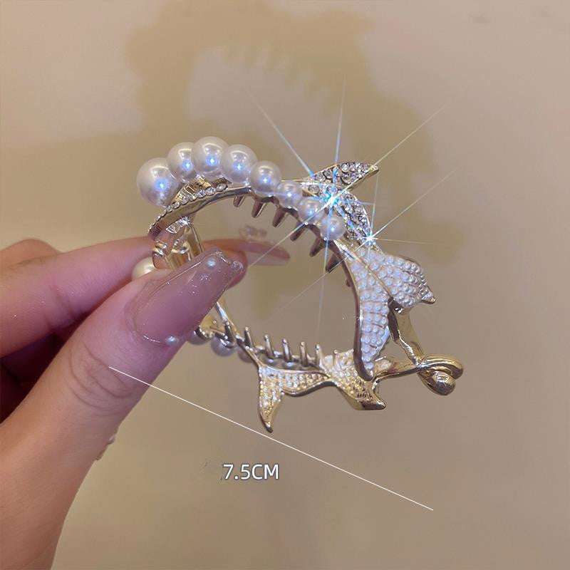 Double Fish Tail Pearl Ball Head Clamping Girl