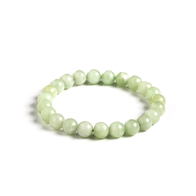 Jade Round Bead Single Circle Bracelet For Men And Women