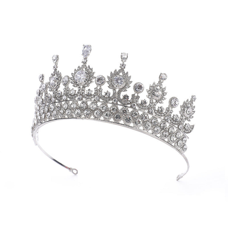 Zircon Crown Wedding Hair Accessories Catwalk Bride