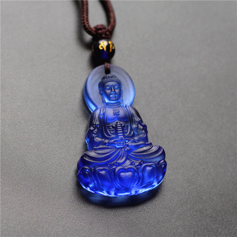 Pendant Of Medicine Buddha In Gold