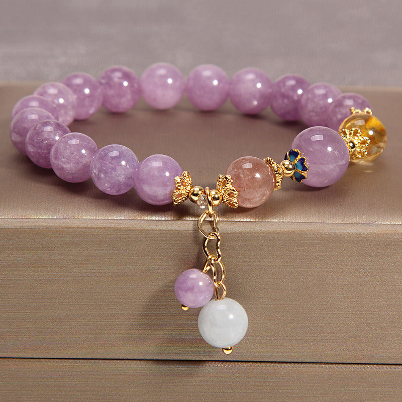 Women's Crystal Light Luxury Pumpkin Bead Gourd Bracelet