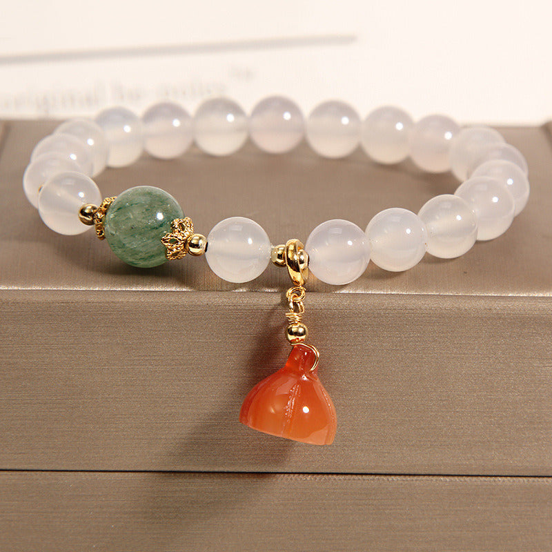 Women's Crystal Light Luxury Pumpkin Bead Gourd Bracelet