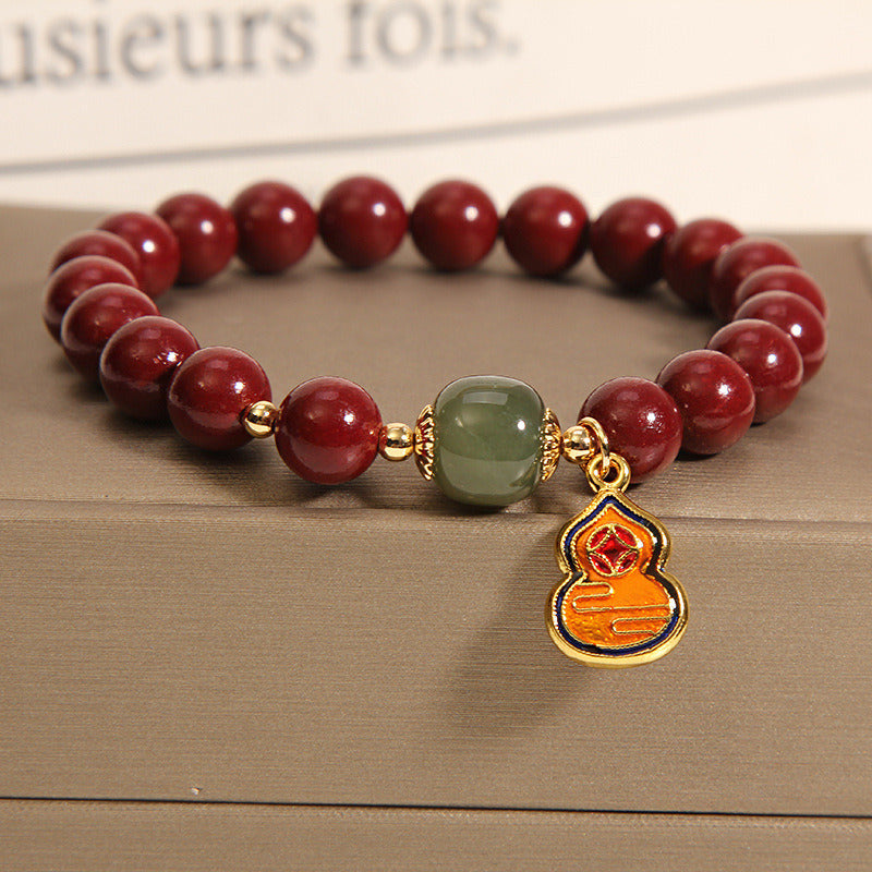 Women's Crystal Light Luxury Pumpkin Bead Gourd Bracelet