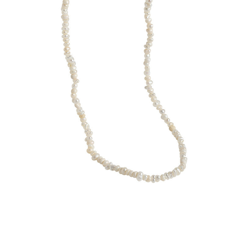 Irregular Baroque Freshwater Pearl S925 Silver Necklace