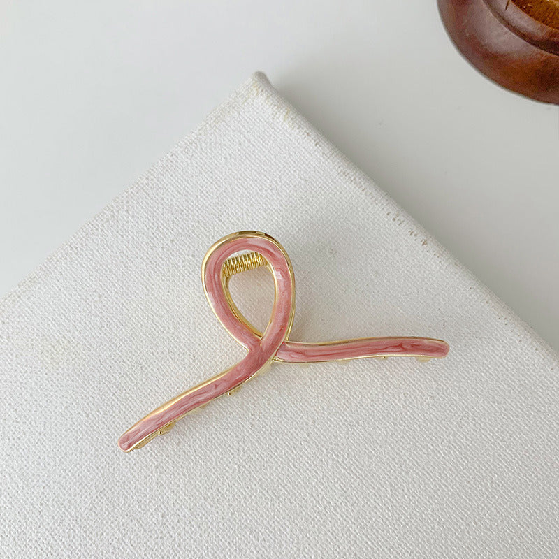 Korean Elegant Ponytail Metal Grip Clip