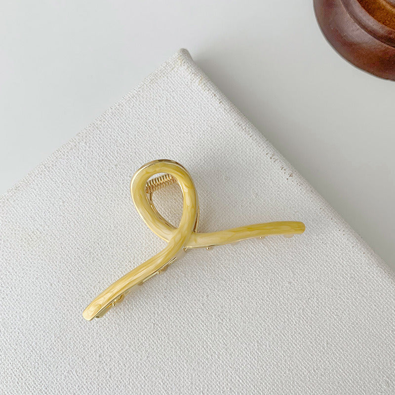 Korean Elegant Ponytail Metal Grip Clip