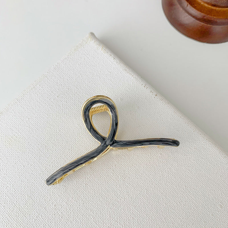 Korean Elegant Ponytail Metal Grip Clip