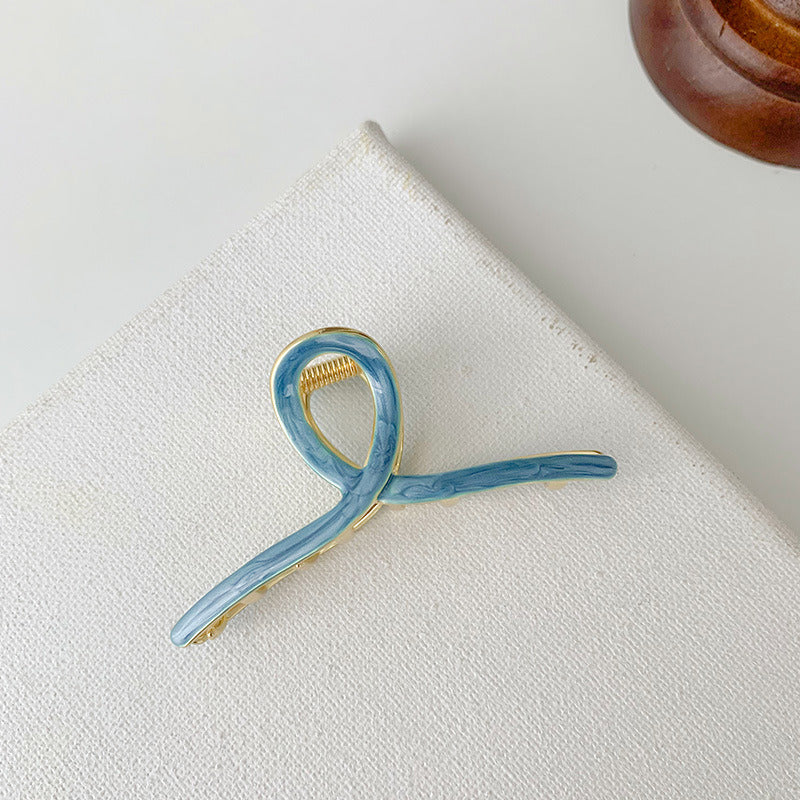 Korean Elegant Ponytail Metal Grip Clip