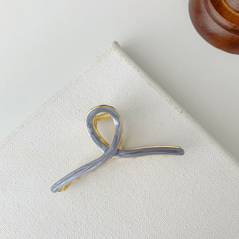 Korean Elegant Ponytail Metal Grip Clip