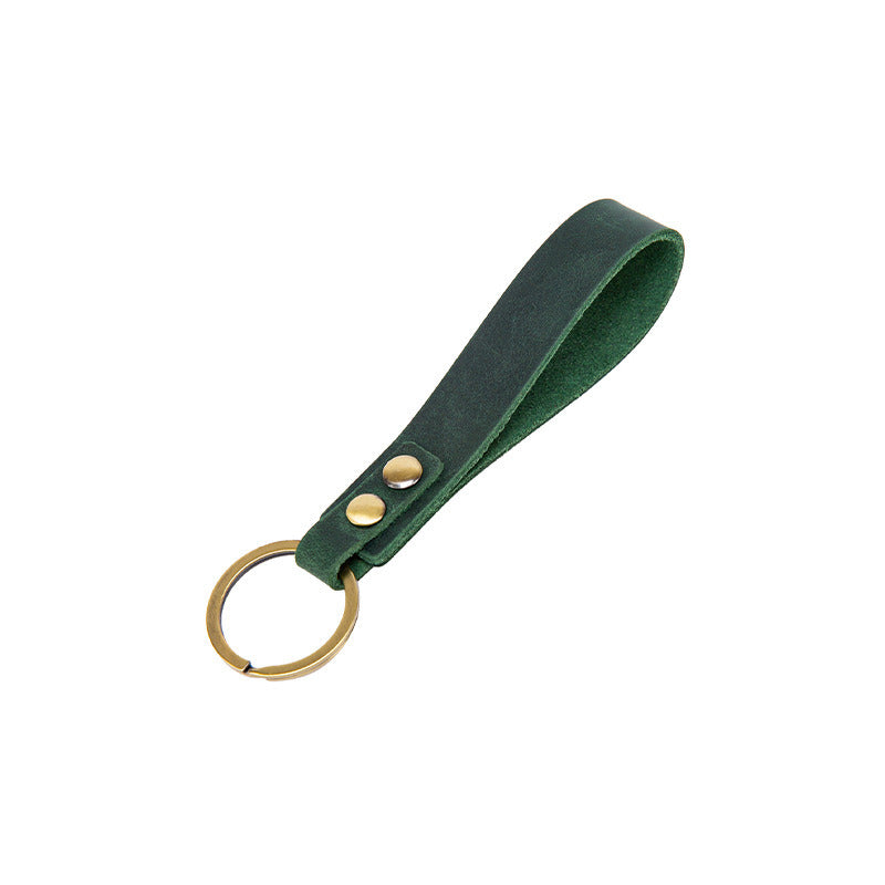 Classic Personality Retro Cow Leather Car Key Ring