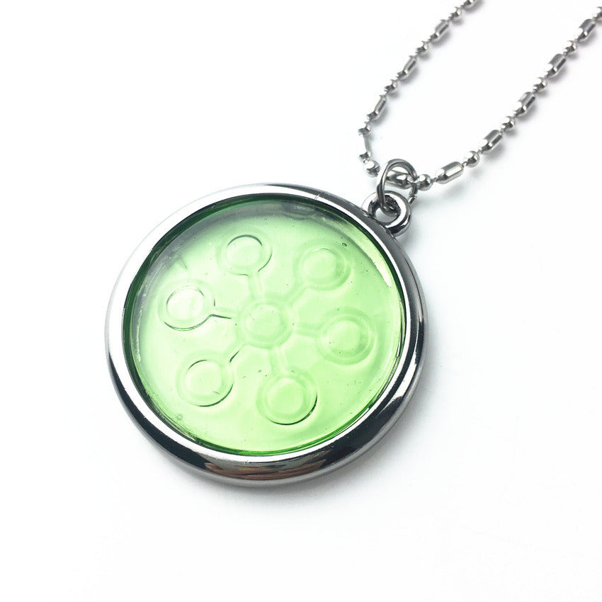 Green Lucite Glass Energy Pendant