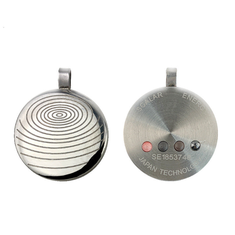 Anion Energy Necklace Fingerprint Pattern Pendant