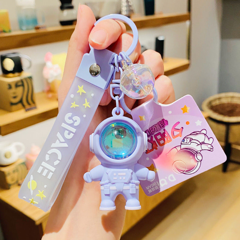 Creative Astronaut Sunset Atmosphere Lamp Car Keychain