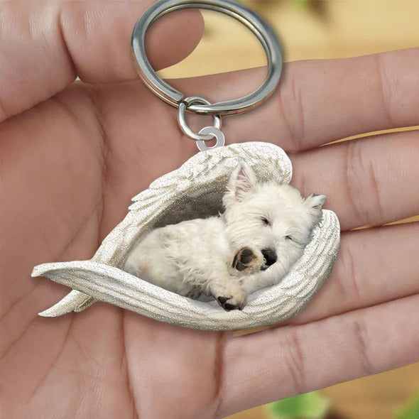 Acrylic Creative Cute Dog Animal Keychain