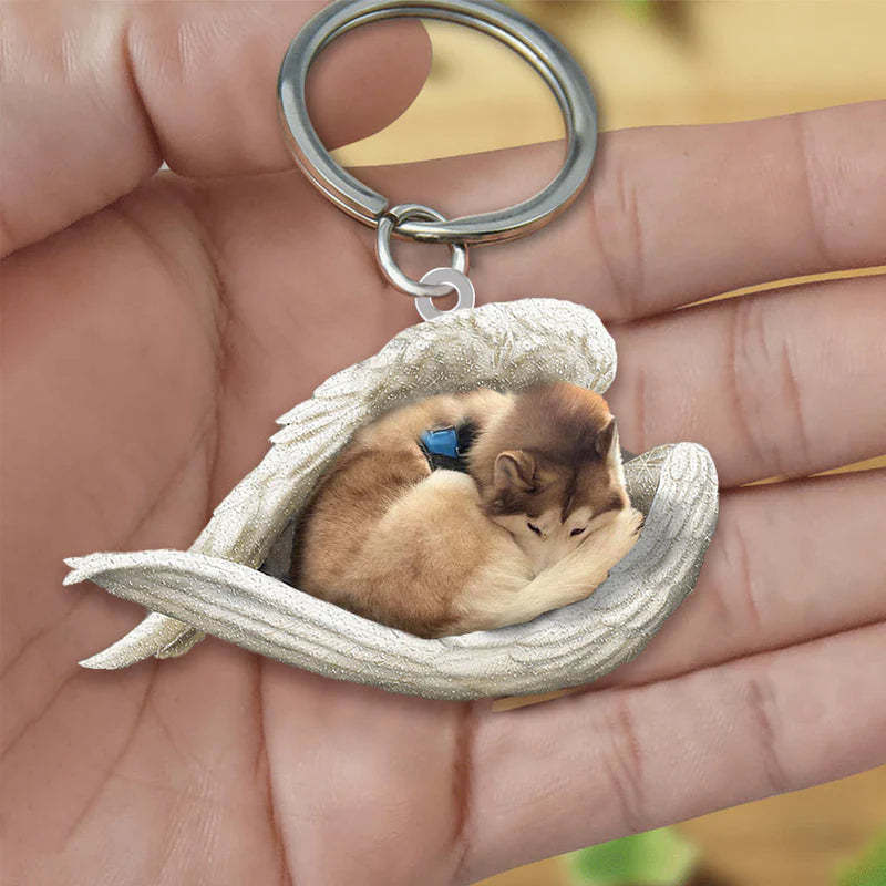 Acrylic Creative Cute Dog Animal Keychain