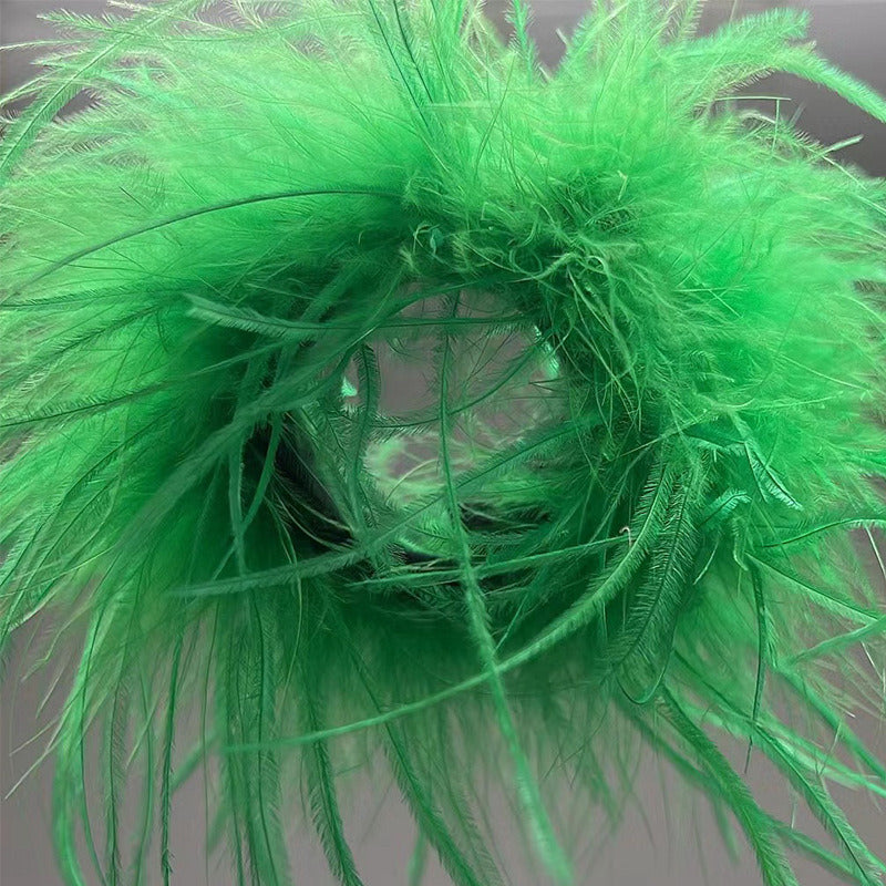 New Antique Snap Ring Bracelet Feather Wrist Band Jewelry Toy Headdress